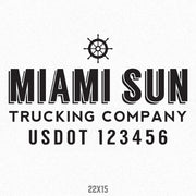 Company Name Truck Decal, (Set of 2)