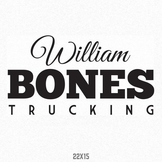 Company Name Truck Decal, (Set of 2)