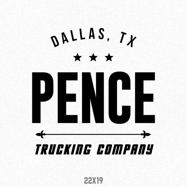 Company Name Truck Decal, (Set of 2)