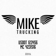 Company Name Truck Decal, (Set of 2)