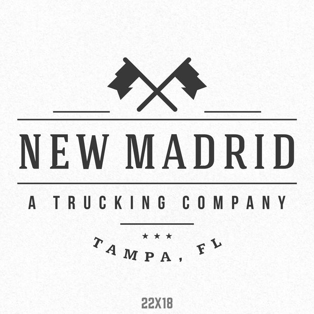 Company Name Truck Decal, (Set of 2)