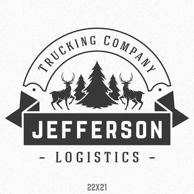 Company Name Truck Decal, (Set of 2)