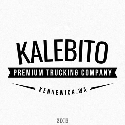 Company Name Truck Decal, (Set of 2)