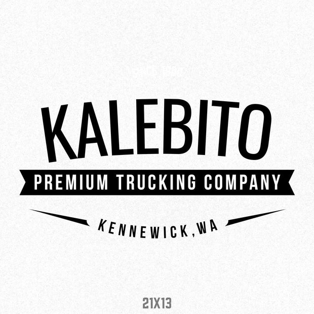 Company Name Truck Decal, (Set of 2)