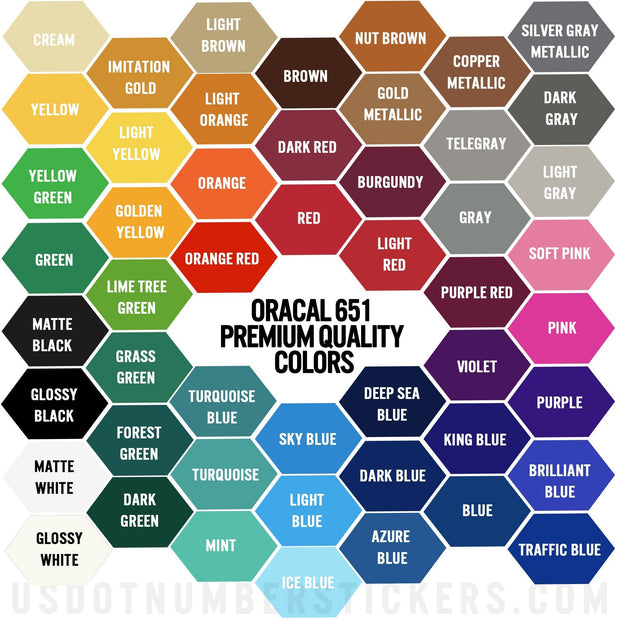 Curved Company Name + One Regulation Line Decal, (Set of 2)