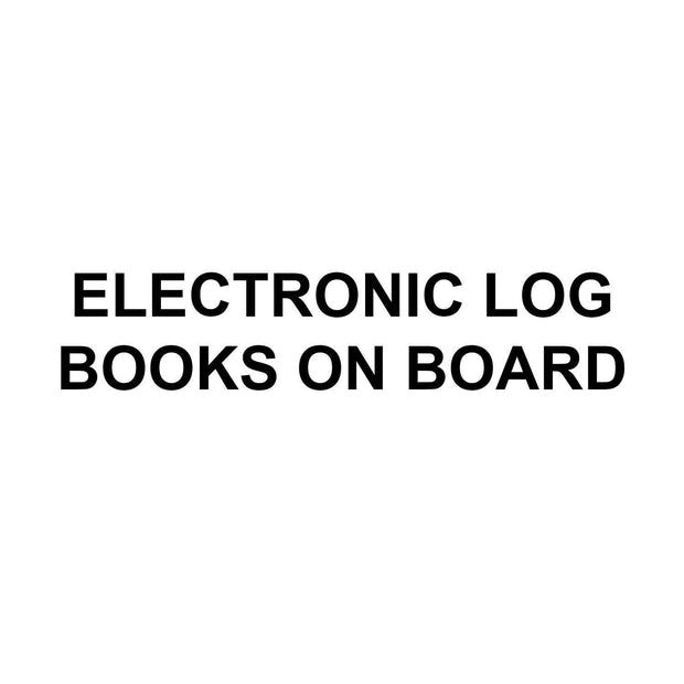 Electronic Log Books On Board Decal