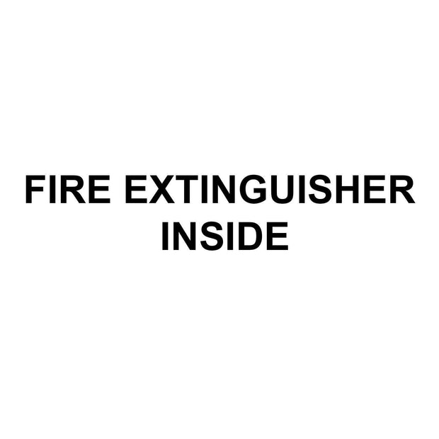 Fire Extinguisher Inside Decal