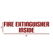 Fire Extinguisher Inside Decal